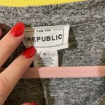 FOR THE REPUBLIC  Heather Gray V-Neck Tee Photo 1