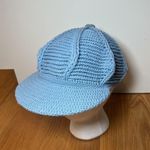 Hat Cap Strap Back One Size Blue Knit Cotton Baseball Style Mens Womens Photo 0