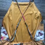 HYFVE Yellow Floral Spaghetti Strap Mini Dress L Photo 5