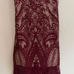 Lulus Burgundy Lace Slip Dress - Built-in Bra, Size S Photo 0