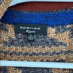 Spense Women's Cardigan coat long Anthropologie southwestern XL Aztec geometric Blue Photo 9