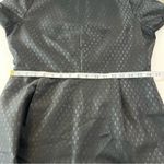 Madewell LBD Textured Black Brocade Jacquard Fit & Flare Dress Metallic Classic Photo 12