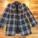 Ellen Tracy Ellen‎ Tracy Plaid Blazer Wool Blend Career Business Jacket Size 10 fall classic Photo 0
