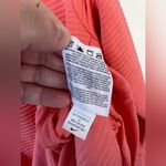Nike  Hoodie Women’s Pink Coral Striped Pullover Sweatshirt Ribbed Dri Fit Size S Photo 10