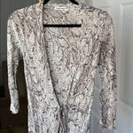 Reformation  Jaz Snake Print Wrap Midi Long Sleeve Dress Size M $248 Photo 5