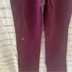 Lululemon  Burgundy Red and Pink Boot Cut‎ Style Leggings Size 8 Photo 5