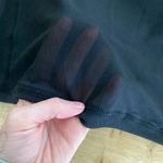 DKNY  - Long Sleeve Semi Sheer Crew Neck  Top in Black Photo 3