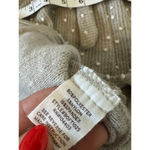 Blu Pepper  Sage Green Polka Dot Long Sleeve Sweater Small Photo 6