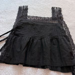 tie side black lace top Size L Photo 0