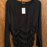 Jolie & Joy bodycon black long sleeve top 3X NWT Photo 0