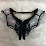 Nina Black Satin Embellished Luster Heels Size 10m | Color: Black B-24 Photo 5