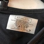 Athleta Womens Seamless Layering Cami Built in Bra Removable Cups Black M Photo 3