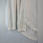 Free People  M Boho Lace Trim V-Neck Long Sleeved Top in Off-White Photo 3