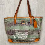 Dooney & Bourke Vintage green metallic  Snakeskin Purse / bag handbag Photo 1