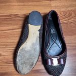 Salvatore Ferragamo  Women's Black and Burgundy Tweed Flats Photo 2