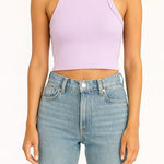 American Eagle  Size Large Light Purple/Pink Crop Tank Top. Photo 0