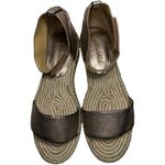 Splendid  Sz 8.5 Pink Rose Gold Metallic Leather Ankle Strap Espadrilles Sandals Photo 2