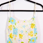 ASOS  Design Linen Cotton Cami Tank Side Slit Maxi Dress In Pastel Floral Print 4 Photo 1