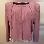 SheIn  Ribbed Dri-Fit Cropped Long-Sleeve Top Photo 1