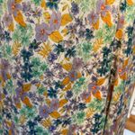 ZARA  Floral Maxi Satin V Neck Dress Pockets Size Small Photo 3