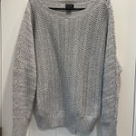 Nicole Miller  Gray Knit Sweater Size Large Photo 0