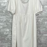 Isabel Maternity  Linen Puff Sleeve Dress Photo 0