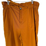 Madewell Dunaway High Waisted Paperbag Pants in Golden Pecan Size L Photo 6