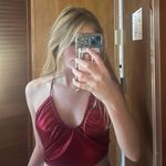 Princess Polly Red Halter Top Photo 2