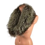 Saga Fox  Shawl Collar Scarf Wrap Stole Silver Fox Fur Photo 0