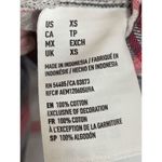 American Eagle  Outfitters Women's Boyfriend Fit Tops Plaid Pearl Button Up XS Photo 3