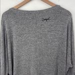 Desigual  Floral Print Scoop Neck 1/2 sleeve oversized Gray pullover Top size XL Photo 9