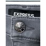 EXPRESS Legging Mid Rise Jeans Gray Denim Womens 2S 2 Short Stretch Classic Y2K Photo 5