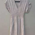 Abercrombie & Fitch Tan Linen Short Sleeve Dress Photo 0