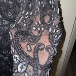 Pisarro Nights Black and Silver Long Sleeve Dress Size 12 Photo 6