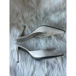 Nine West  Winter White Pointed Toe Kitten Heel Mules Photo 2