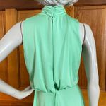 Vintage 70s Green Sleeveless Blouson Dress St Patrick’s Day XS/S Photo 8