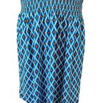 Tory Burch Silk Diamond Print V-Neck Dress Photo 2