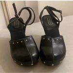Original Arizona Black clog platform heeled Mary Jane’s 90’s studded size 7 goth Photo 3