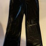Vince Camuto Faux Leather Trousers Black Pants, US Small, Boot Cut Legs Photo 0