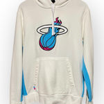 Nike Miami Heat Vice Hoodie Women’s L White Blue Pink NBA Sweatshirt Photo 0