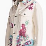Johnny Was Cream THE CLASSIC DENIM JACKET Lelana NWT Photo 3