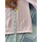 Jeanne pierre VTG Cardigan Cotton Knit Layering Top Lightweight Pink Sweater L Photo 4