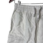 James Perse  Linen Drawstring Mini Skirt White Womens XS Photo 2