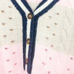 Torrid  Womens‎ Vegan Cashmere Preppy Pullover Striped Henley Sweater Size M 00 Photo 4