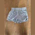 Athleta arhleta cabo 100% linen gray blue shorts Photo 2