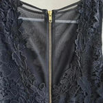 Betsy and Adam  Lace Crochet Peplum Dress with Black Pencil Skirt, Size 10 Photo 13