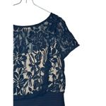 Tadashi Shoji Women's Dress Lace Blouson Waist Embroidered Lace Cap Sleeve Sz.12 Photo 1