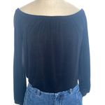 Persaya Off the Shoulder Bubble Hem Shirt Photo 0