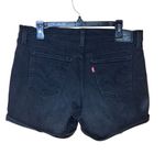 Levi's Levi’s mid length shorts cuffed high rise black Sz 31 #753 Photo 1