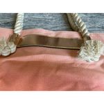 Victoria's Secret NWT‎ Victoria Secret Shoulder Tote Bag Braided Rope Handles Beach Peach Ombre Photo 8